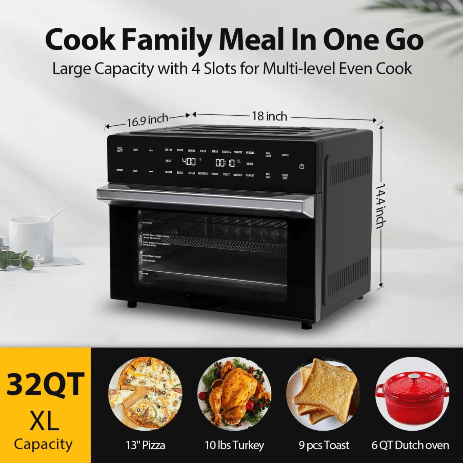 &For Kitchen فرن قلاية هوائية  - مراجعة Air Fryer وسعره