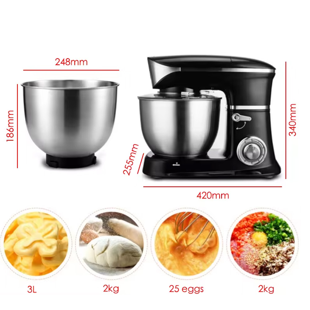 خلاط طعام كهربائي تجاري سعة 6. - مراجعة Stand Mixer وسعره